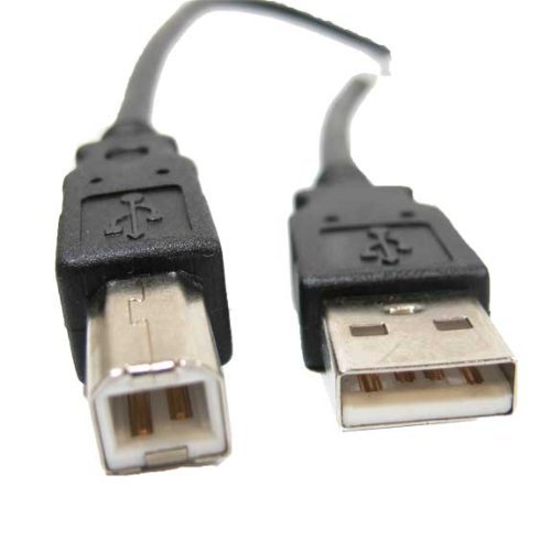 SANOXY USB 2.0 Cable Type A Male to Type B Male 6 ft, Black