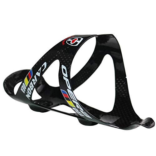 Opera Water Bottle Cage for Bike Ultralight and Strong Carbon Fiber Bicycle Water Bottle Holder -Pack of 2 (2 Pcs Gloss Black) - Thumbnail 7