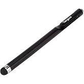 Targus Smooth Gliding Standard Stylus for Tablets, iPad, Smartphones and Touchscreen Devices, Black - Slim Durable Rubber Tip (AMM165US)