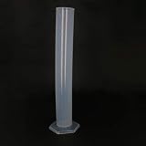 Othmro 250ml Plastic Measuring Cylinder Graduated PP Transparent Lab Kitchen view 7
