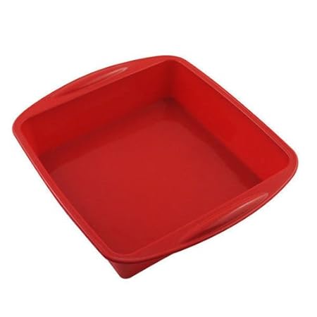 edxtech silicona cuadrado DIY Cake Pan molde Pan Pizza Lasagna ...