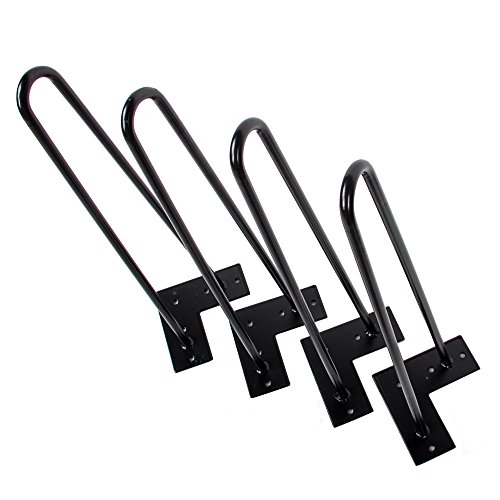 Onxo 16" heavy duty hairpin legs (satin black) 2 r…