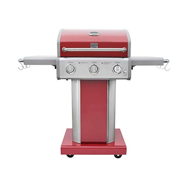 Kenmore-PG-4030400LD-RD-AM-3-Burner-Outdoor-Patio-Gas-BBQ-Propane-Grill-Red