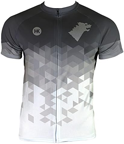 Hill Killer Direwolf Gray' Men's Cycling Jersey (Large)