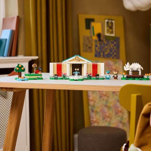 Animal Crossing La Collezione del Museo di Blatero - Giocattolo Interattivo con le Minifigure di Blatero e Gigliola e Fossili di Dinosauro - Regalo per Gamer, Bambine e Bambini da 7 Anni - 77056