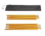 MIER Aluminum Tarp Poles Adjustable Lightweight Poles for Camping, Backpacking, Awnings, Shelters (Pack of 2) PE601