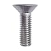 M5-0.80 x 20MM Flat Head Socket Cap Screws, Allen Socket Drive, Din 7991, Stainless Steel A2-70, Full Thread, Plain Finish, Flat Point, Quantity 50 by Fastenere