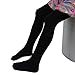 leg elegant Girls Microfiber Soft Opaque Footed Tights and Stockings (Black, 11-13)