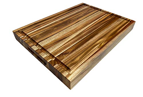 3BROS | TABLA DE MADERA TECA PARA PICAR, CORTAR Y SERVIR - 30X40X4cm