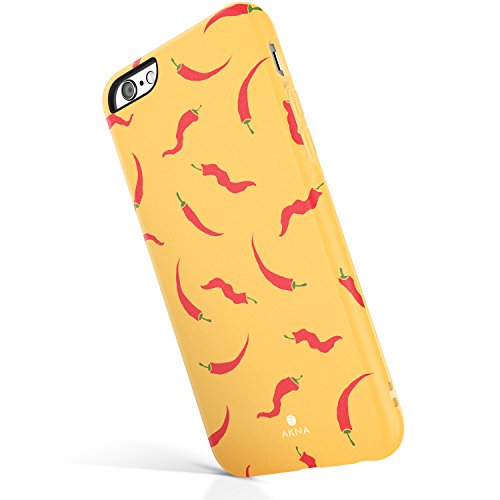 iPhone 6 Plus / 6s Plus case for girls, Akna New Glamour Series Flexible Soft TPU cover with Fabulous Matte Pattern for both iPhone 6 plus &amp; iPhone 6s plus(5.5")[Chili Pepper](U.S)