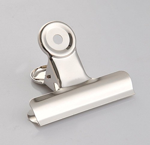 image for Da.Wa Matel Silver Binder Clips Paper Clamp 22MM 36 Per Tub