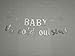 Silver Glitter Baby It's Cold Outside Banner - Winter Wonderland Baby Shower Decoration