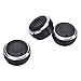 Pack of 3 Special Interior A/C Air Conditioning Heat Control Switch Knob Button Cover Cap Decoration Trim For Toyota VIOS(2002-2006) Vela Vitz YARI & Tacoma, Replacement Knob (BLACK)
