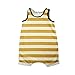 Newborn Infant Kids Baby Boy Girl Causal Loose Romper Jumpsuit Outfits Casual Clothes (Age: 9-18 Months, Yellow & White)