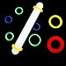 Coobey 7 Pairs Silicone Rolling Pin Rings Rolling Pin Spacer Bands Guide Rings, 14 Pieces