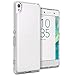 Sony Xperia XA Case, CoverON [ClearGuard Series] Hard Clear Back Cover with Flexible TPU Bumpers Slim Fit Phone Cover Case for Sony Xperia XA - Clear