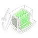 LAAT Acrylic Cotton Box Stems Holder Box Cotton-Pad Dispenser Transparent Storage Box Storage Case for Makeup Cosmetic (Not Include Cotton Swabs)