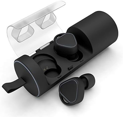 Bluetooth Headphones,PAKASEPT Truly Mini Twins Stereo Wireless Headset with Charging Case for Running,V4.1 Earphones with Built-in Mic for Cell Phone,Tablets
