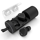 Bluetooth Headphones,PAKASEPT Truly Mini Twins Stereo Wireless Headset with Charging Case for Running,V4.1 Earphones with Built-in Mic for Cell Phone,Tablets