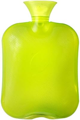 Yinglite 2 Liters Thermoplastic PVC Transparent Hot Water Bottle / Bag Heat / Cold Therapy Hot Water Sack (Transparent-Green)