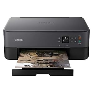 Canon TS5320 All in One Wireless Printer, Scanner, Copier with AirPrint, Black, Amazon Dash Replenishment Ready