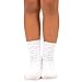 TeeHee Kids Girls Cotton Basic Crew Socks 6 Pair Pack (6-8Y, Polka Dots)