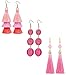 LOLIAS 3 Pairs Long Thread Tassel Earrings for Women Fashion Dangle Drop Earrings
