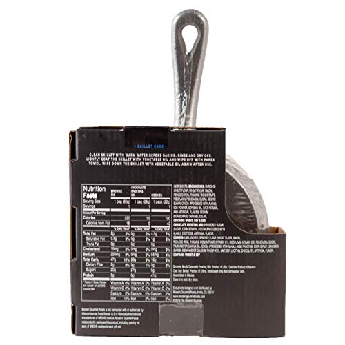 Mini Oreo Cookie Dessert Pizza | Includes Individual-Size Cast Iron Skillet, Oreo Cookies (2), Brown - //coolthings.us