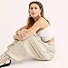 HebeTop Women’s Plus Size Petite Sport Knit Straight Leg Pant Beigethumb 2