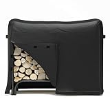Regal Flame 4 Foot Black Water Resistant Firewood Log Rack Cover