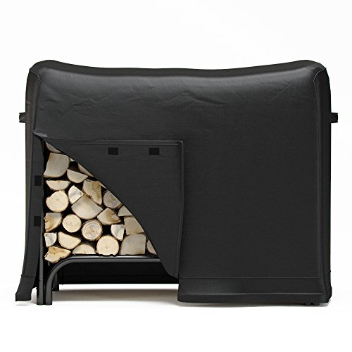 Regal Flame 4 Foot Black Water Resistant Firewood Log Rack Cover