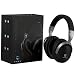 Paww WaveSound 2.1 Wireless Bluetooth Over-The-Ear Foldable Headphones/Headset with Mic, aptX Low Latency (34 ms) Super Fast Audio for TV, PC Gaming, Wired Mode (Black/Silver)