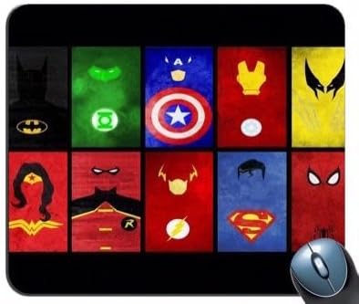 Superhero's United Superman SPiderman Batman Mouse Pad