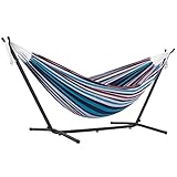 Vivere Double Cotton Hammock with Space Saving