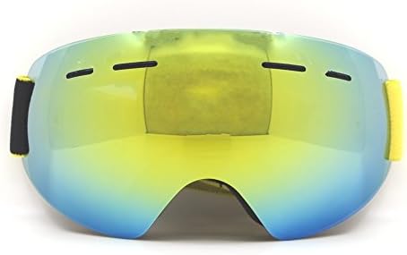 CongJi Adult Frameless Snowboarding Snowmobiling Ski Goggles Anti Fogging Double Layer Lens (Yellow)