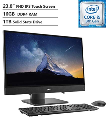2019 Dell Inspiron 24 3480 All-in-One AIO Desktop Computer 23.8″ FHD IPS Touch Display Intel Core i5-8265U, 16GB RAM, 1TB SSD, HDMI, Multi-Card Reader, USB 3.1, Wi-Fi, Bluetooth, Win10