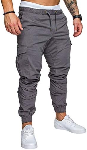 lexiart Mens Fashion Joggers Sports Pants – Cotton Cargo Pants Sweatpants Trousers Mens Long Pants