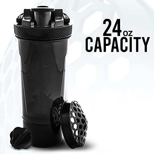 Utopia Home 2Pack Shaker Bottle 24 Ounce Protein Shaker Bottle for