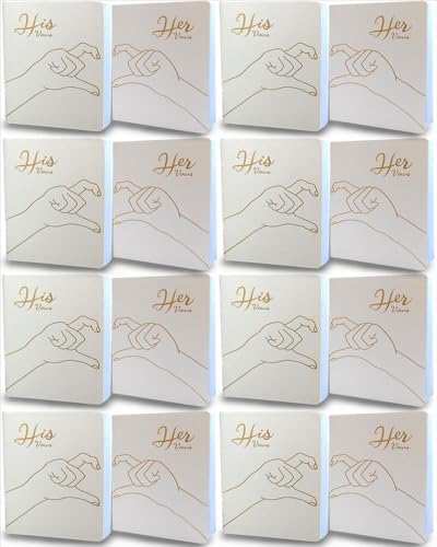 Photo 1 of CCFREELIFE Wedding Vow Books His and Hers, Set of 8 Pairs His & Hers Vow Booklets, Pocket-Size, 25 Pages Each, Perfect for Wedding Planners, Gifts, Ceremonies