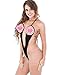 Women's Teeny Weeny Sling Shot Micro Mini Bikini One-Piece Teddy Black