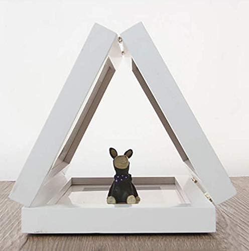 Lulaa ベビーフレーム 赤ちゃん 手形 足形 フォトフレーム 置き掛け兼用 訳あり品送料無料 無毒で安全 安全粘土 3つのスペース 折りたたみ式 出産祝い 長時間保存 ホワイト ベビー記念品