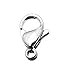 Valyria 20pcs Silver Tone Stainless Steel Lobster Clasps Jewelry Findings 11mm x7mm