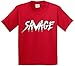 New Way 788 - Youth T-Shirt Savage Maverick Logang Logan Paul XL Red