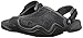 crocs Men's Swiftwater Leather Clog, Graphite/Black, 9 M US