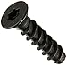 Small Parts 0204LTFB Steel Thread Rolling Screw for Plastic, Black Oxide Finish, 82 Degree Flat Head, Star Drive, #2-28 Thread Size, 1/4