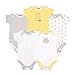 Luvable Friends Neutral 5 Pack Bodysuits, 9-12 Months