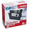 IMATION 3.5" Floppy Diskettes, IBM-Formatted, DS/HD, 10/Box (12881)