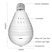 ABAI 360 Degree Fisheye Lens Panoramic VR Bulb LED Light Camera Hidden Wifi Wireless IP Camera For Home Security System Android IOS APP White
