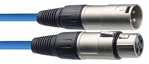 title=Stagg- Presa microfono di alta qualità, 6 m, da XLR a XLR, Blue