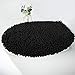 MAYSHINE Seat Cloud Bath Washable Shaggy Microfiber Standard Toilet Lid Covers for Bathroom -Black